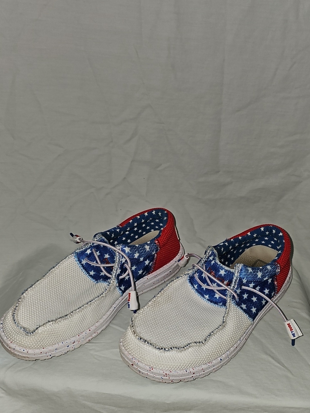 Hey Dude American Pride Wally Sox Tri Slip On Loafers